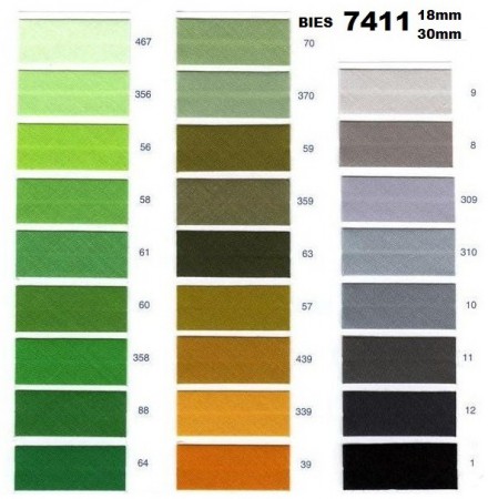 BIES TERGAL ANCHO O ESTRECHO COLORES 3